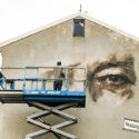 Guido van Helten visits Reykjavík, Iceland