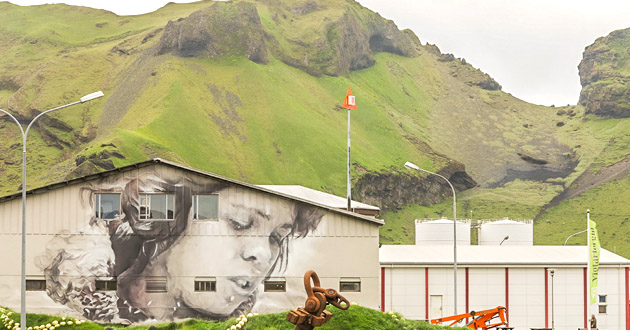 Guido van Helten – Recent project in Iceland