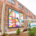 Progress on the “Warehouse Mural Project” in Farmville, Virginia