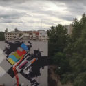 Imaginary Lines” by Wow123 in the White Nights of Arkhangelsk