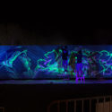 Guinness Book: Longest Glow In-The-Dark mural