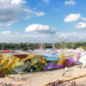 THE CHICAGO GRANDSTAND MURAL BY ARCY