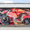 BAGHEAD & UPPERHAND MURAL FOR POW! WOW! HAWAII 2020